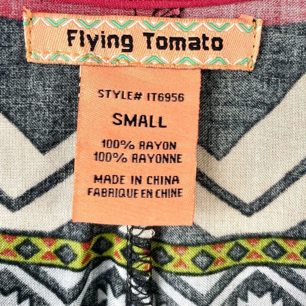 Flying Tomato Multicolor Geometric Blouse - Picture 6 of 7